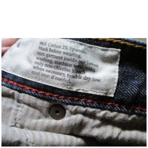 Loft Modern Slim Dark Wash Denim Jeans Size 4 Msre 32x30.75 - Picture 4 of 12